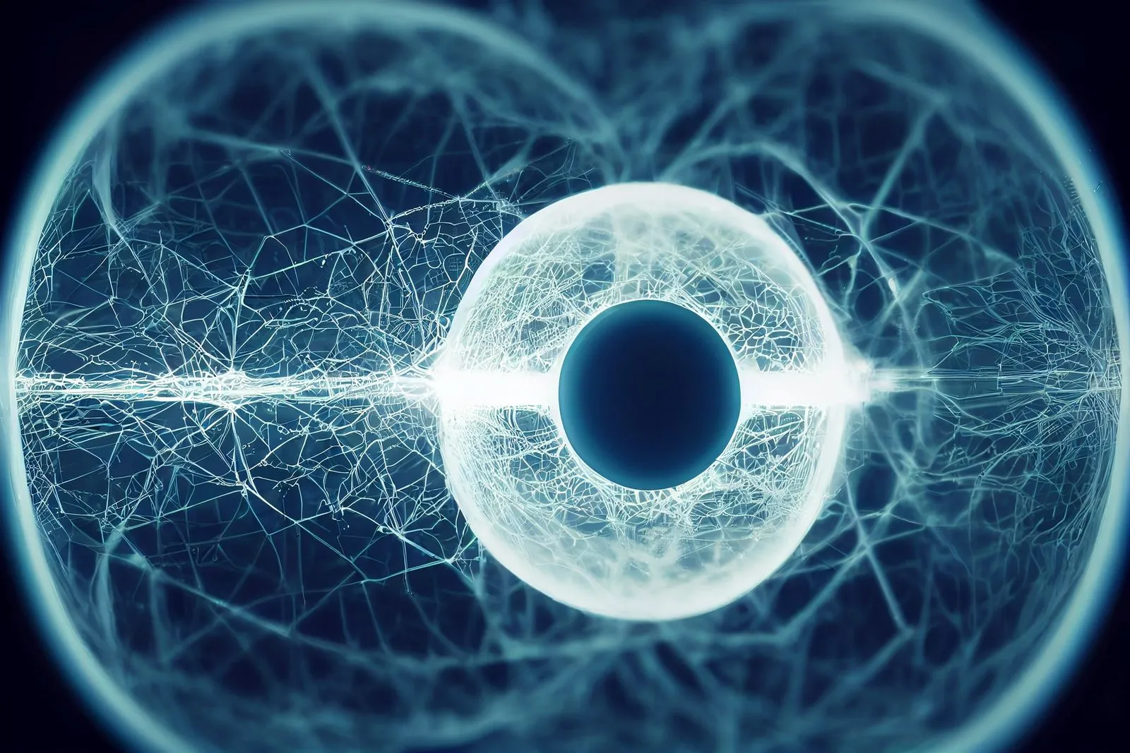 Illustration abstraite d'un réseau de neurones, symbolisant l'intelligence artificielle